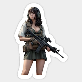 Tactical Girl Sticker